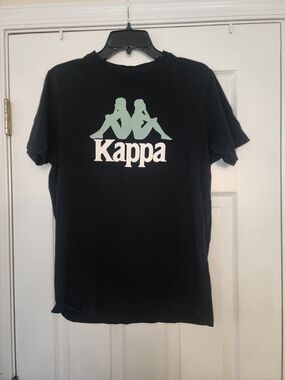 Kappa Black Tee with Mint Logo